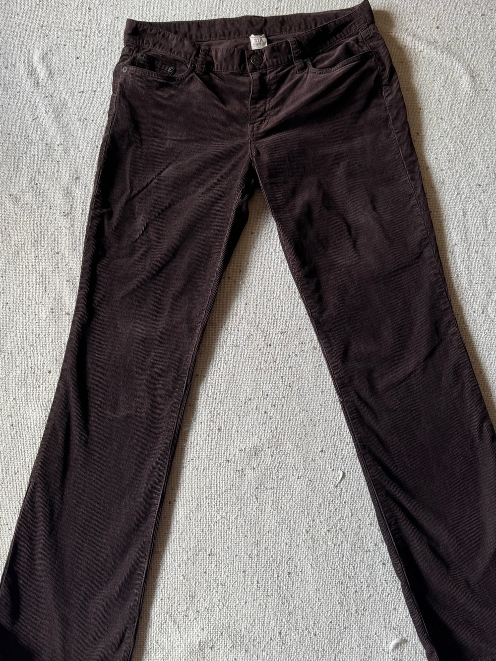 J.Crew Women’s 31R Favorite Fit Brown Corduroy Pants Straight Leg FA12 95968